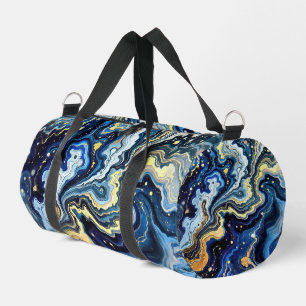 Levendige Krullen van Blauw en Goud 5 Plunjezak