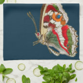 Levendige kunst - Waterverf vlinder Theedoek (Gevouwen)