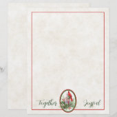 Levendige lantaarn met heilige en kardinale kerst (Voorkant / Achterkant)