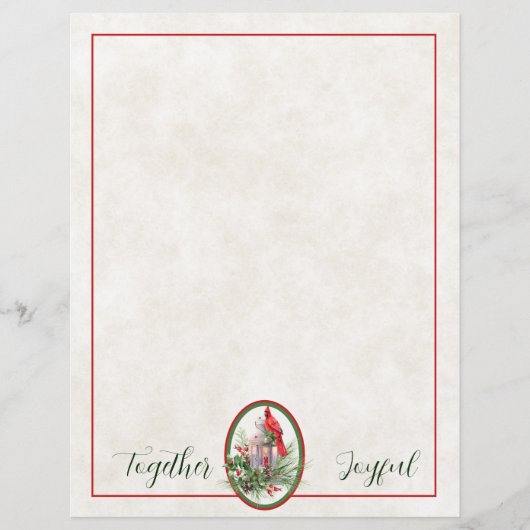 Levendige lantaarn met heilige en kardinale kerst (Voorkant)