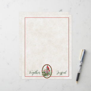 Levendige lantaarn met heilige en kardinale kerst