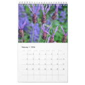 Levendige lavendel bloemen kalender (Feb 2026)