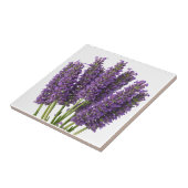 Levendige Lavendel Botanische Kunst Ontwerp Tegeltje (Zijkant)