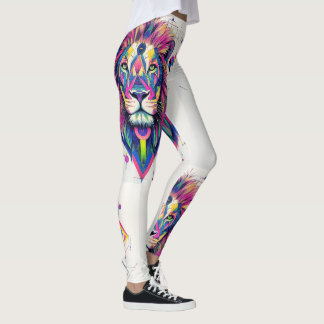 Levendige leeuw met esoterische symboliek leggings