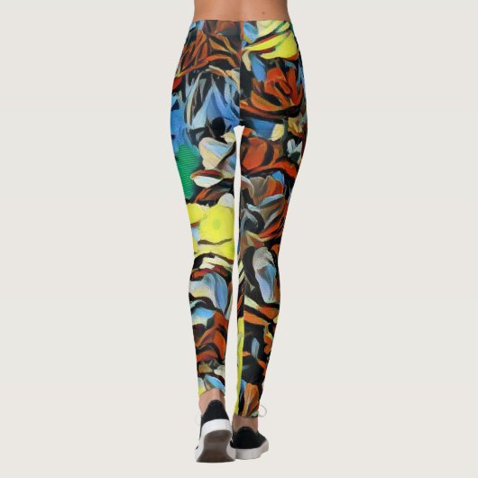 Levendige Leggings met meerdere kleuren (Achterkant)