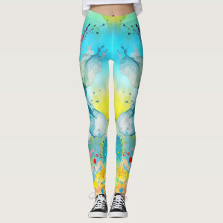 Levendige Leggings voor kleurensplash