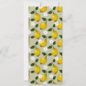Levendige Lemon Waterverf Gift Fresh & Elegance Save The Date (Voorkant)