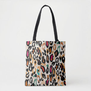Levendige Leopard Animal Prints Draagtas