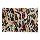 Levendige Leopard Animal Prints Kussensloop (Achterkant)