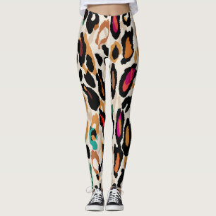 Levendige Leopard Animal Prints Leggings