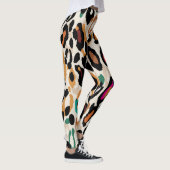 Levendige Leopard Animal Prints Leggings (Rechts)