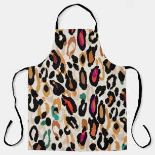 Levendige Leopard Animal Prints Schort