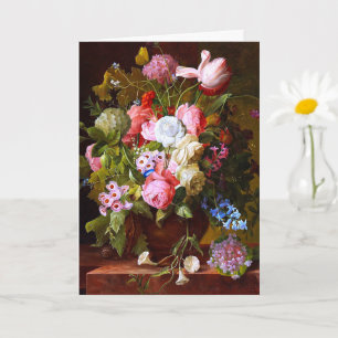 Levendige levensduur van Rozen, tulpen en hyacinte Kaart