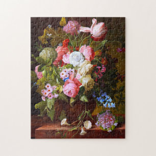 Levendige levensduur van Rozen, tulpen en hyacinte Legpuzzel
