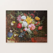 Levendige levensduur van Rozen, tulpen en overvall Legpuzzel (Horizontaal)