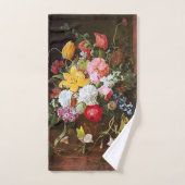 Levendige levensduur van Rozen Tulpen en overvalle Bad Handdoek (Handdoek)