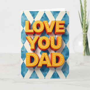 Levendige Liefde Je Papa Kunstkaart Kaart