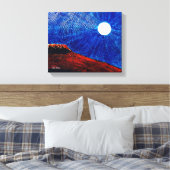 Levendige Maan Canvas Afdruk (Insitu (Slaapkamer))