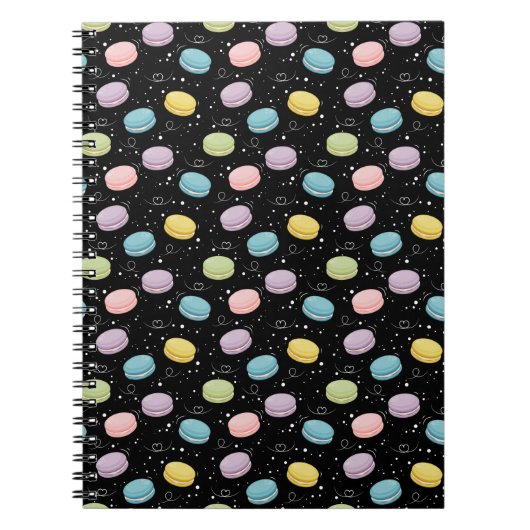 Levendige Macarons Delight Notitieboek (Voorkant)