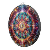 Levendige Mandala Dart Board Dartbord (Voorkant Rechts)