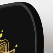 Levendige Mandala Heilige Geometrie Aangepaste Mon Pickleball Paddle (Links Detail)