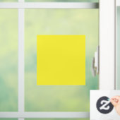 Levendige massief gele achtergrond raamsticker (Huis)
