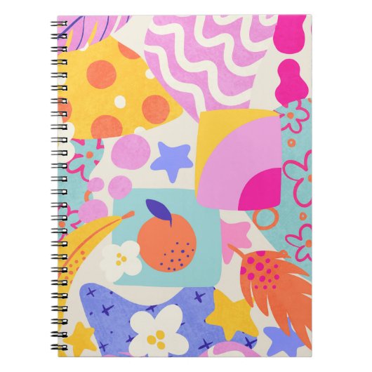 Levendige Maxi Patchwork Notitieboek (Voorkant)