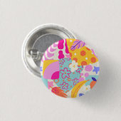 Levendige Maxi Patchwork Ronde Button 3,2 Cm (Voorkant /achterkant)