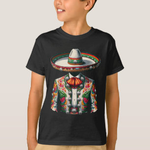 Levendige Mexicaanse Charro Suit Traditionele Mari T-shirt