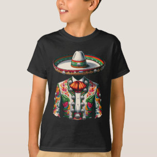 Levendige Mexicaanse Charro Suit Traditionele Mari T-shirt