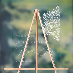 Levendige Mexicaanse Fiesta Stijl Regenboog Bruids Acryl Bord