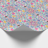 Levendige Mexicaanse Fiesta Style Rainbow Wedding Cadeaupapier (Hoek)