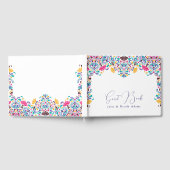 Levendige Mexicaanse Fiesta Style Rainbow Wedding Gastenboek (Volledig)
