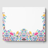 Levendige Mexicaanse Fiesta Style Rainbow Wedding Gastenboek (Achterkant)