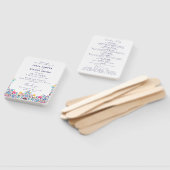 Levendige Mexicaanse Fiesta Style Rainbow Wedding Handwaaier (Niet-gemonteerd)