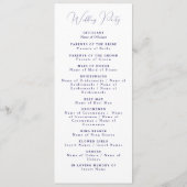 Levendige Mexicaanse Fiesta Style Rainbow Wedding Programma (Achterkant)