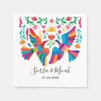 Levendige Mexicaanse geïnspireerde vogels en Flora