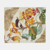 Levendige motprint fleece deken (Voorkant (Horizontaal))