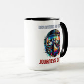 Levendige Mountain Adventure Reflection Mok (Voorkant rechts)