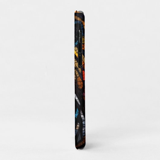 Levendige Mozaïek Zebra Case-Mate iPhone Case (Achterkant/links)