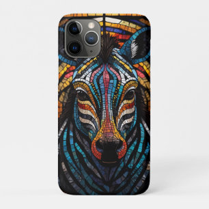 Levendige Mozaïek Zebra iPhone 11 Pro Hoesje