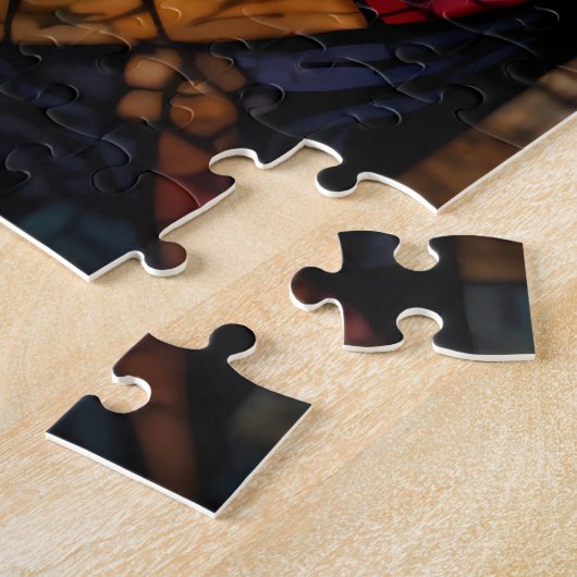Levendige Mozaïek Zebra Legpuzzel (Zijkant)