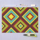 Levendige multi-gekleurde diagonale strepen geomet tissuepapier (Craft)