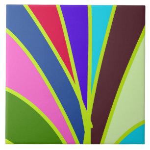 Levendige multicolor klassieke patroon keramische tegeltje
