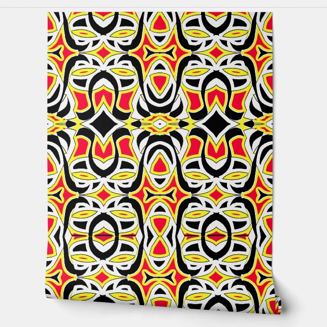 Levendige multikleur "Ratti_Creative_Arts" behang (Afrollen)