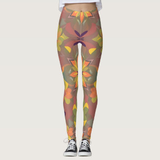 Levendige naadloze patroon Leggings - Zachte kleur