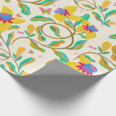 Levendige narcissen inpakpapier (Hoek)