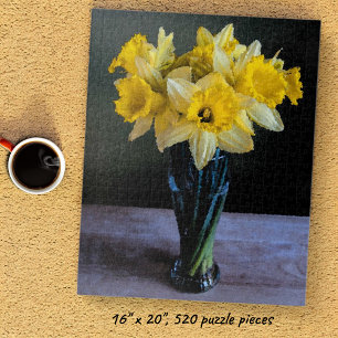 Levendige narcissen Stilleven Waterverf Legpuzzel