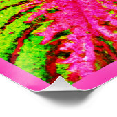 Levendige Natuur bladeren patroon Perfect Poster (Hoek)