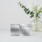 Levendige Natuur Visitekaartje Zilver (Staand voorkant)